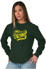Christian Strong Rep For Jesus Religious Long Sleeve Tshirt for Men or Women