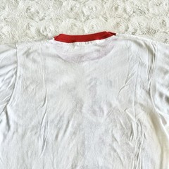 Vintage Lobster Ringer Shirt Tee Mens Medium White Red Screen Stars 80s Funny SS