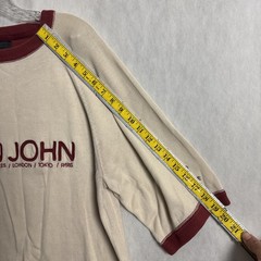Sean John Diddy The Diddler Men’s Large Beige Y2k Baggy Streetwear T-Shirt Logo