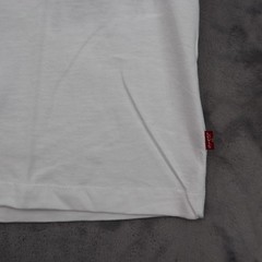 Levi Strauss Shirt Mens L White Short Sleeve Crew Neck Graphic Print Cotton Knit