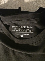 7 Banana Republic Authentic Supima Cotton Tee Men’s XL Crew Neck Short Sleeve T