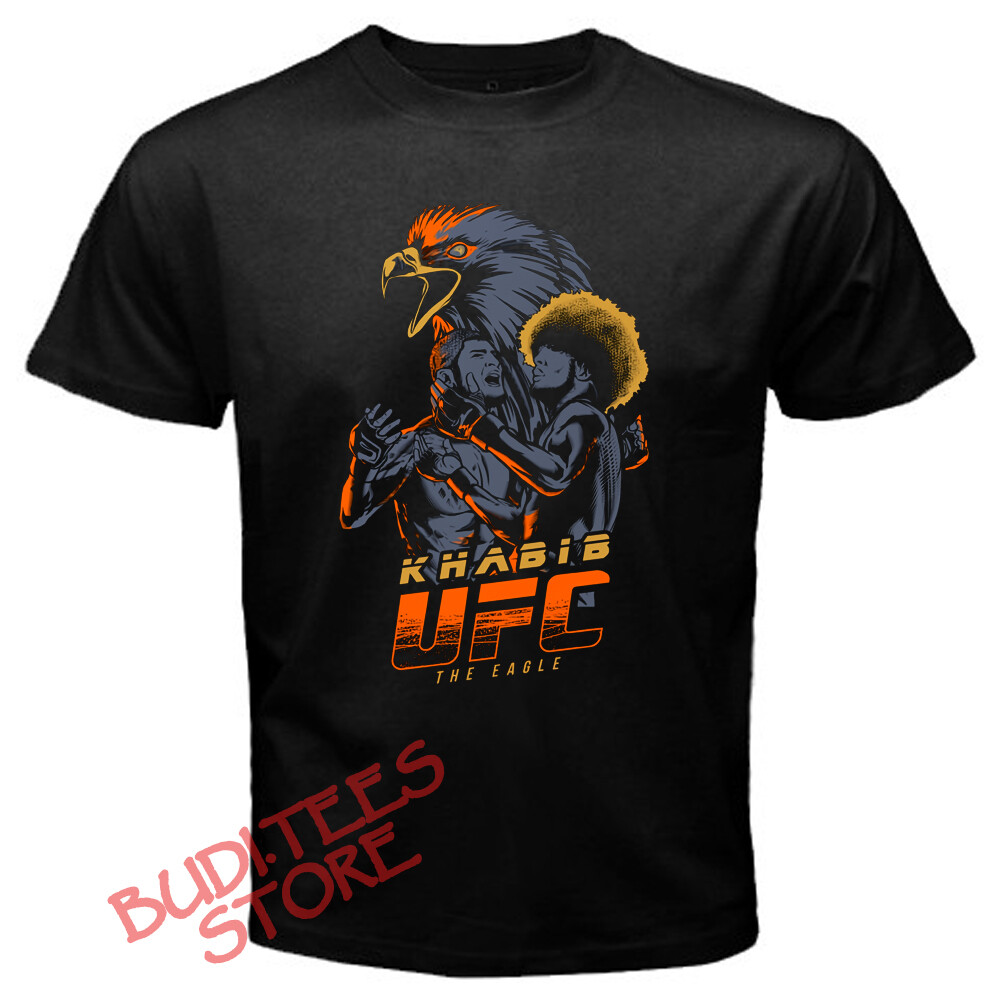 Khabib Nurmagomedov The Eagle MMA Fighter Champion Black T-Shirt Size S-5XL