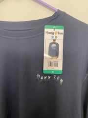 Hang Ten Men Long Sleeve Sun Tee UPF 50+ Quick-dry fabric, Lightweight Dark Blue
