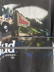 Faded Out Vintage 1995 Budweiser Frogs graphic T-shirt Size XL Changes Tag
