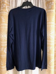 New Mens KAPPA Jersey Shirt Long Sleeves Navy Slim Fit Size XL