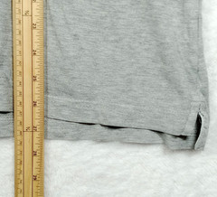 Slazenger T-Shirt Men’s UK Size L Grey Short Sleeve Crew Neck Contrasting Trim