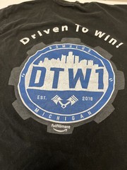 Amazon Fulfillment Graphic Tee Shirt Driven To Win Michigan Size Large L Unisex