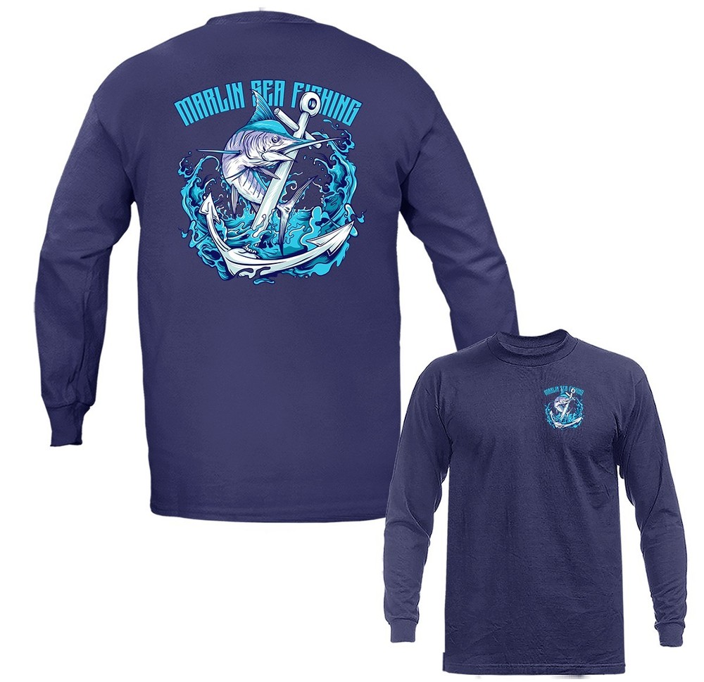 Marlin Sea Fishing – Anchor of the Deep Long Sleeve T-Shirt