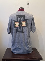 Pendleton Graphic T Shirt XL Gray Southwestern Back Print Short Sleeve Tee