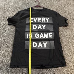 “Every Day Is Game Day” Graphic Tee T-shirt by Hype (L) Large Black