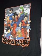 Dragon Ball Z T-shirt Size Medium Goku Super Saiyan Anime Black Crew Neck M