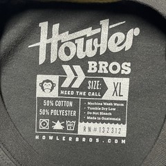 Howler Brothers Shirt Mens XL Gray Graphic Tee Heed The Call Cotton Poly Blend