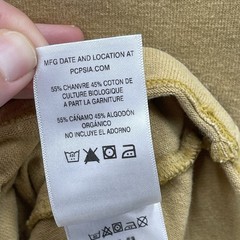 Patagonia T-Shirt Men Small Yellow Hemp Organic Cotton Chest Pocket Sustainable