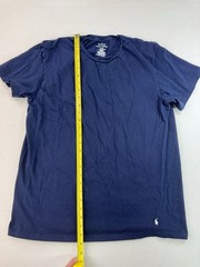 Polo Ralph Lauren T-Shirt Mens Large Navy Blue Classic Fit White Pony
