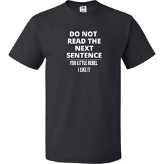 Men`s Funny Sarcasm Text T-shirts Cotton Birthday Gift Positive Vibe Do Not Read