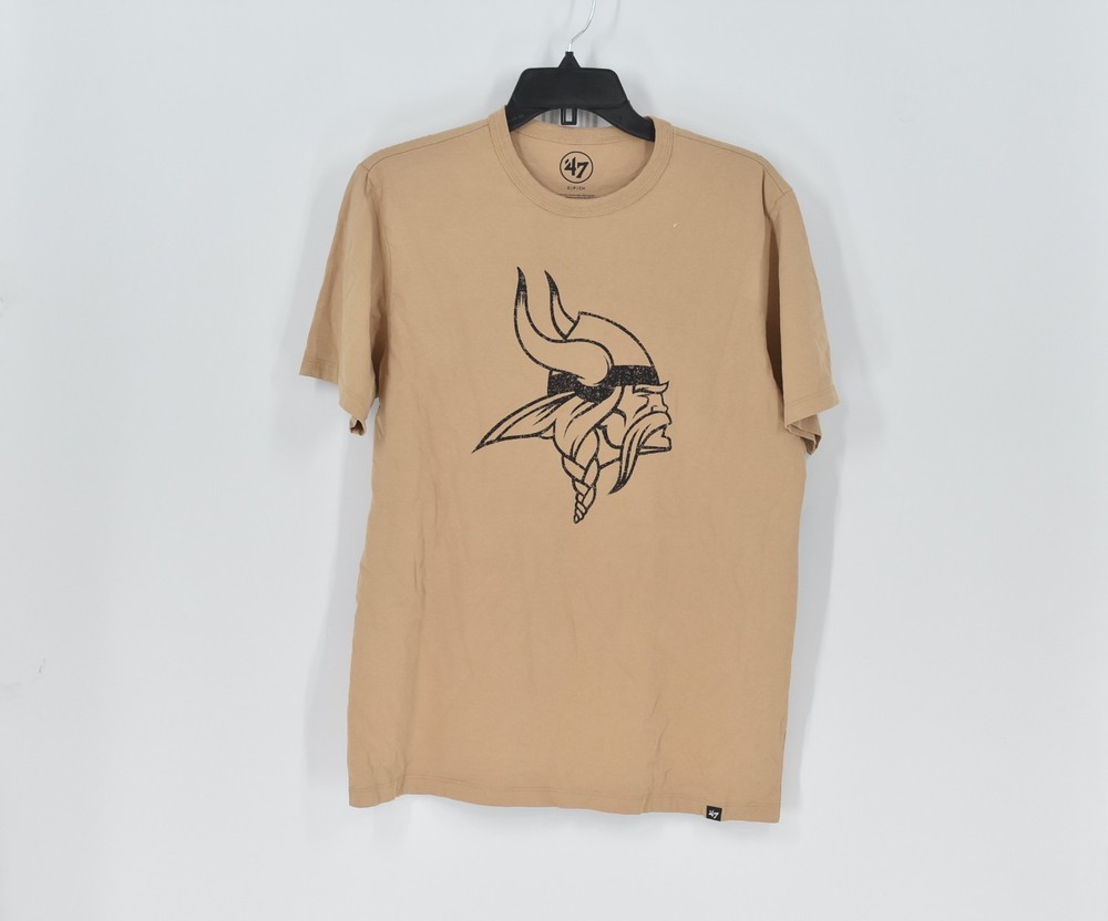 Men’s ’47 Minnesota Vikings T-Shirt In Dusted Khaki Size Large