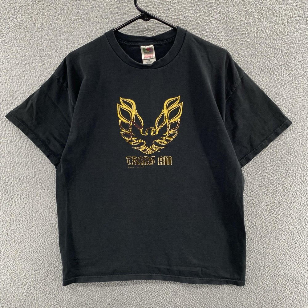 VINTAGE Pontiac Trans Am T Shirt Mens XL Black Firebird Graphic 90s Car Racing