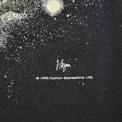 Vintage 1993 Albert Einstein Big Bang E=mc2 Space Galaxy GLOW IN THE DARK SIZE M