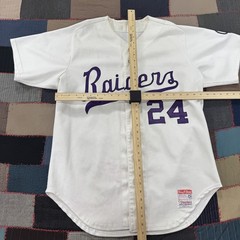 VTG 1960s King O’Shea Steichens Raiders #24 Baseball Jersey White Sports – 46