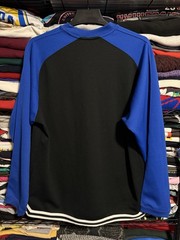 Vintage Nike Long Sleeve Shirt Mens Large Basketball Swoosh Logo Knit Blue Y2K