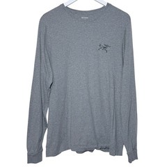 Arc’Teryx Men’s Long Sleeve Cotton Logo Graphic T-Shirt Size XL Grey