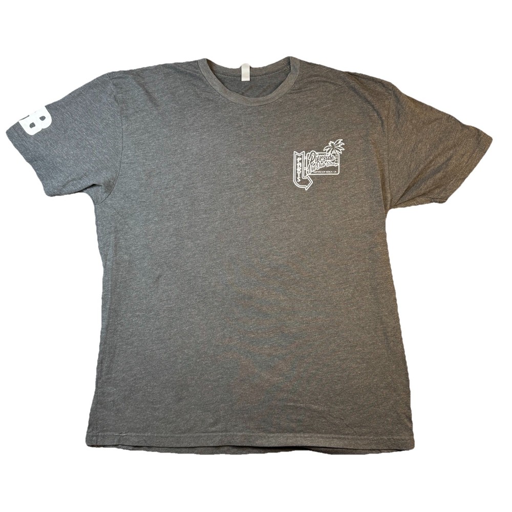 Pierside Parts VW Bug T Shirt Mens XL Gray Huntington Beach CA Volkswagen -871
