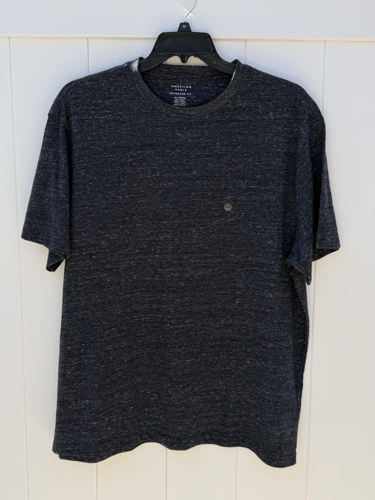NWT American Eagle Men’s XXL T-Shirt Super Soft Standard Fit Dark Blue, Gray