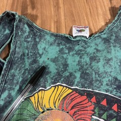 Vintage Thrashed Tank Shirt Mens Large USA Made Distressed 90s Hawaii Prime Cuts