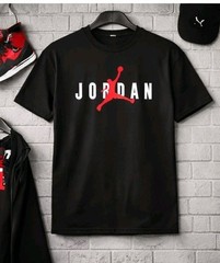 Men’s Black Graphic T-Shirt – Contemporary Athletic-Inspired Design | Crew Neck