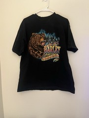 Vintage 1998 Harley Davidson Florida The Strong Survive Bear Biker T Shirt L/XL