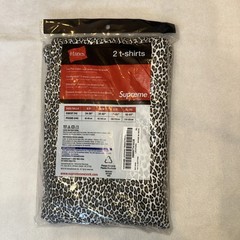 Supreme Hanes Leopard Tees XL (2 Pack) SS19 Tagless New In Original Packaging