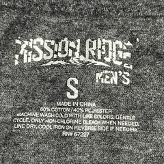 Mission Ridge Mens Skull Graphic T-Shirt Size S Gray Cotton Poly Blend Heathered