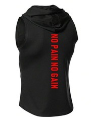Men Sleeveless Hoodie M Size, GymBeat Spartan Muscle Fit Vest Gym Tank Tops