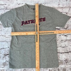 NFL Team Apparel Men’s Gray New England Patriots Sleepwear T Shirt Size Medium