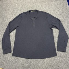 Marine Layer Henley Shirt Men’s Medium Blue Long Sleeve