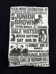 Vintage Single Stitch Junior Brown Concert t-shirt Men’s XL Good Used Condition