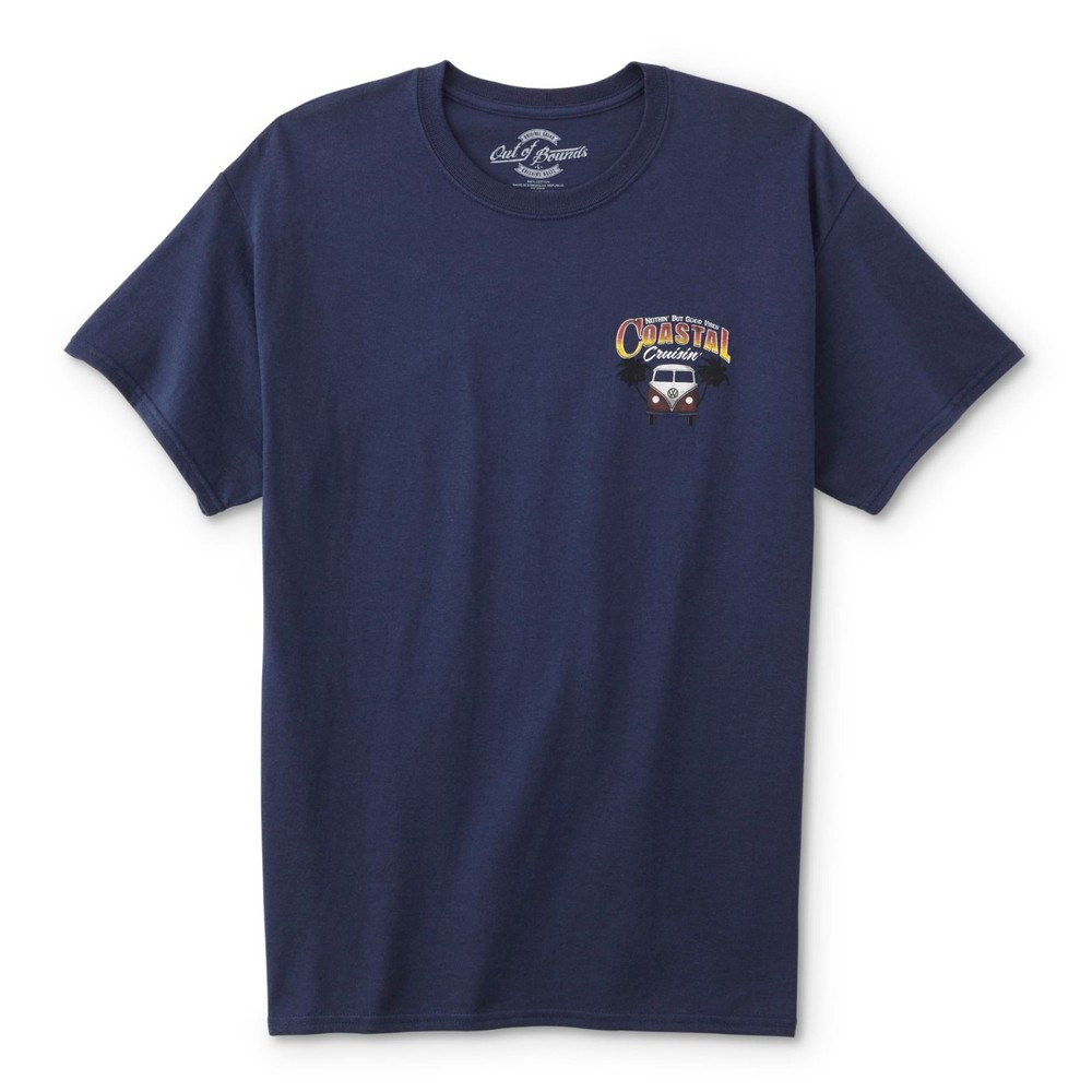 Men’s Tall Graphic T-Shirt Coastal Cruisin Size XLT Navy NEW