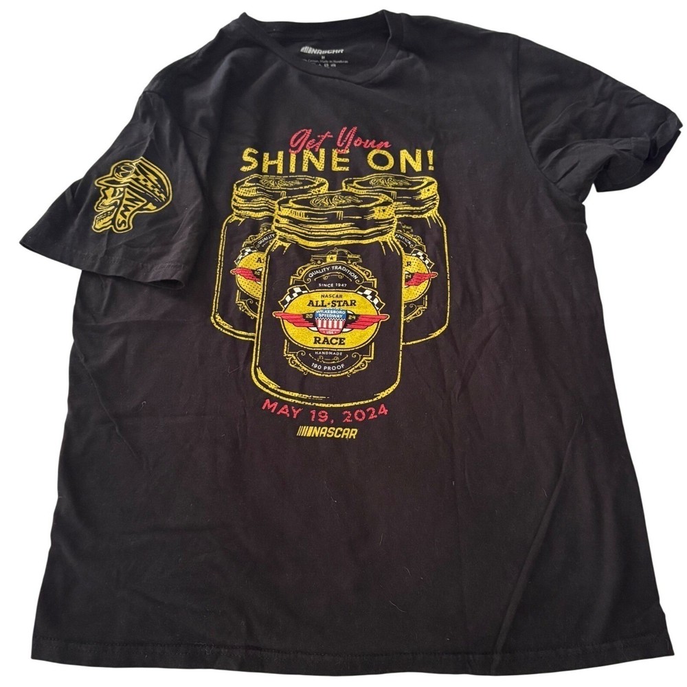 NASCAR 2024 All Star Race T Shirt Mens Medium North Wilkesboro Speedway Black