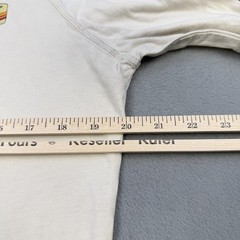 Marine Layer Shirt Mens Small White Rainbow Stripe Long Sleeve Tee Lost & Found