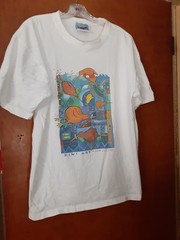 vtg 90’s kiwi art new zealand size medium white graphic t-shirt