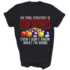 Funny Pool Player Billiards Game Play T-Shirt