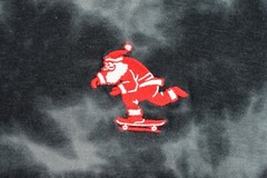 Unisex Old Navy Soft-Washed Crew-Neck T-Shirt M TAL Black Santa PRE-OWNED