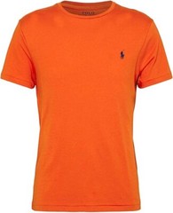 Polo Ralph Lauren Crew Neck Modern Classic-Fit T-Shirt Mens d ORANGE GREEN PONY