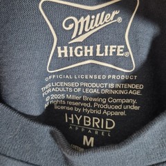 Miller High Life Champagne of Beers Mens Medium Blue Classic T-Shirt New