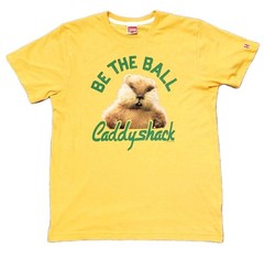 Homage Caddyshack Gofer Retro Single-Stitch Yellow Medium T-Shirt~Made In USA