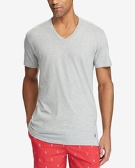Polo Ralph Lauren 3-Pack Men Cotton Classic V-Neck T-Shirts Multi Size S (34-36)