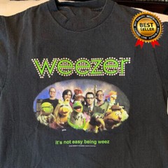 Rare Weezer muppets collaboration 2002 Black All Size Unisex T- Shirt