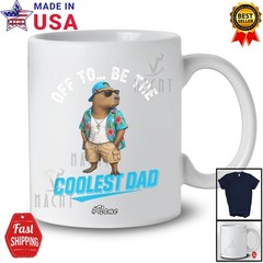 Custom Name Off To Be Coolest Dad; Father’s Day Capybara Sunglasses Family Shirt