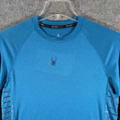 Spyder Swim Shirt Mens Small Rash Guard Quick Dry UPF 30+ Long Sleeve Tee
