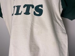 Vtg 90s Raquetball No Faults Color Block Single Stitch T-Shirt Size L